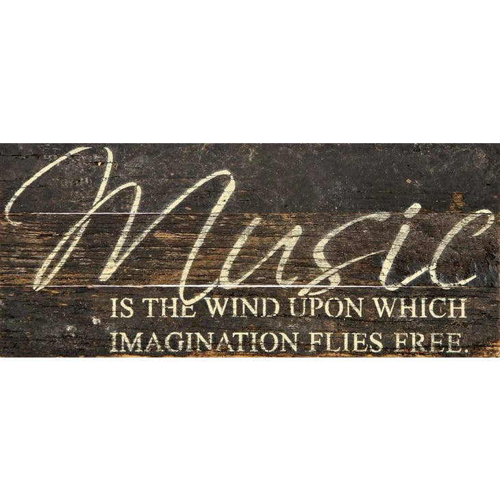 Sign - Music Is The Wind - 14x6
