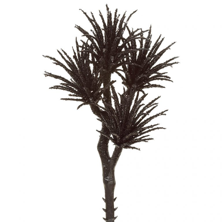 8.5" Glittered Tillandsia Pick-Black