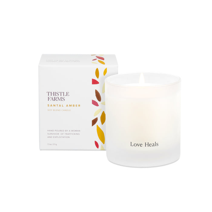 Love Heals Candle - Santal Amber