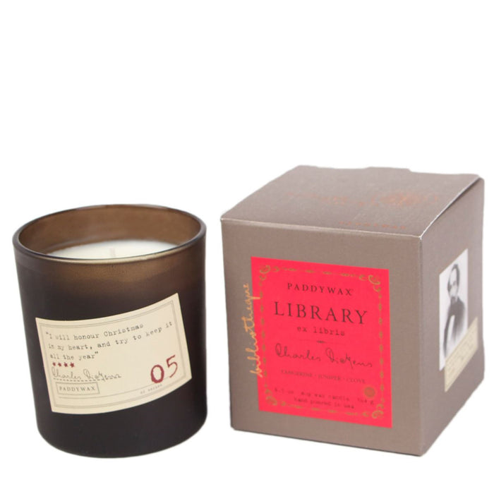 Library-Charles Dickens Candle