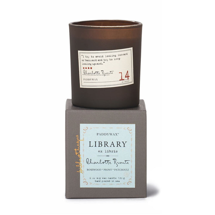 Library -  Charlotte Bronte Candle