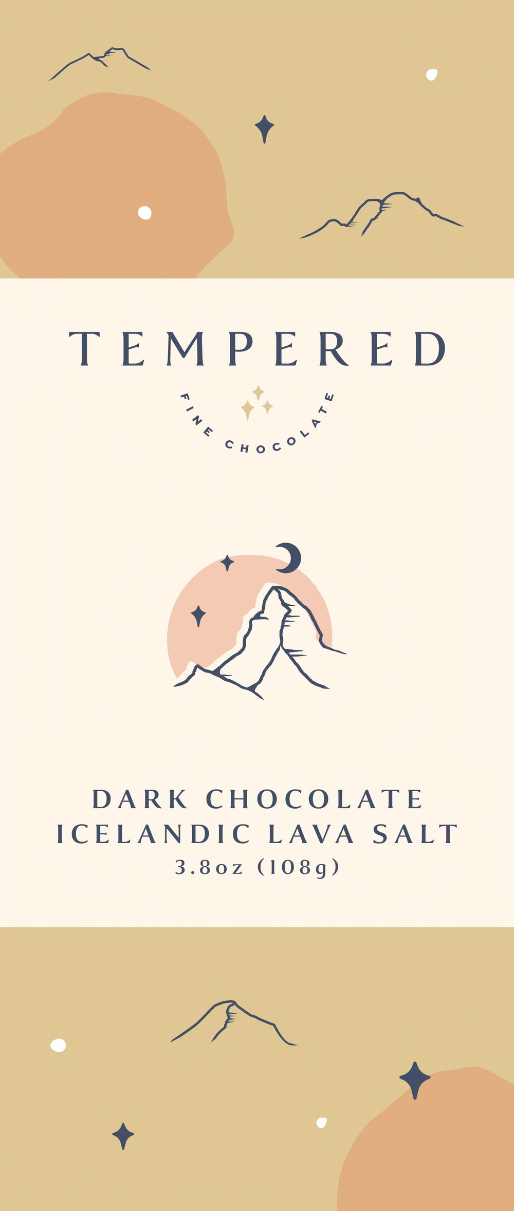 Dark Chocolate Icelandic Lava Salt Bar