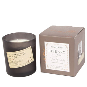 Library -  John Steinbeck Candle