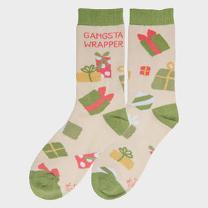 Holiday Socks-Gangsta Wrapper