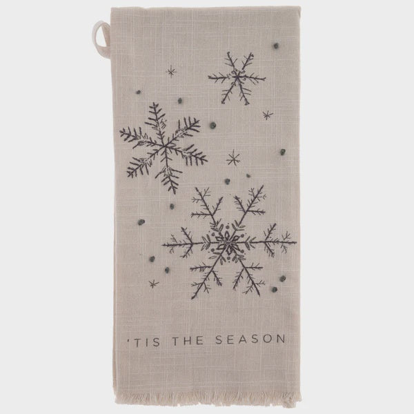 Cotton Tea Towel-Snowflake