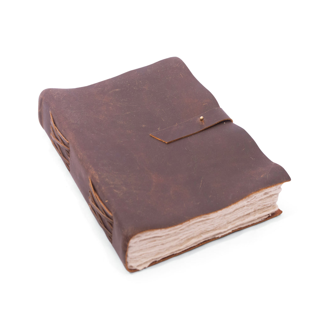 Chocolate Oiled Leather Journal-Small