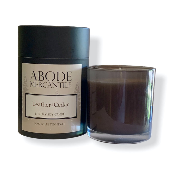 Leather + Cedar Candle