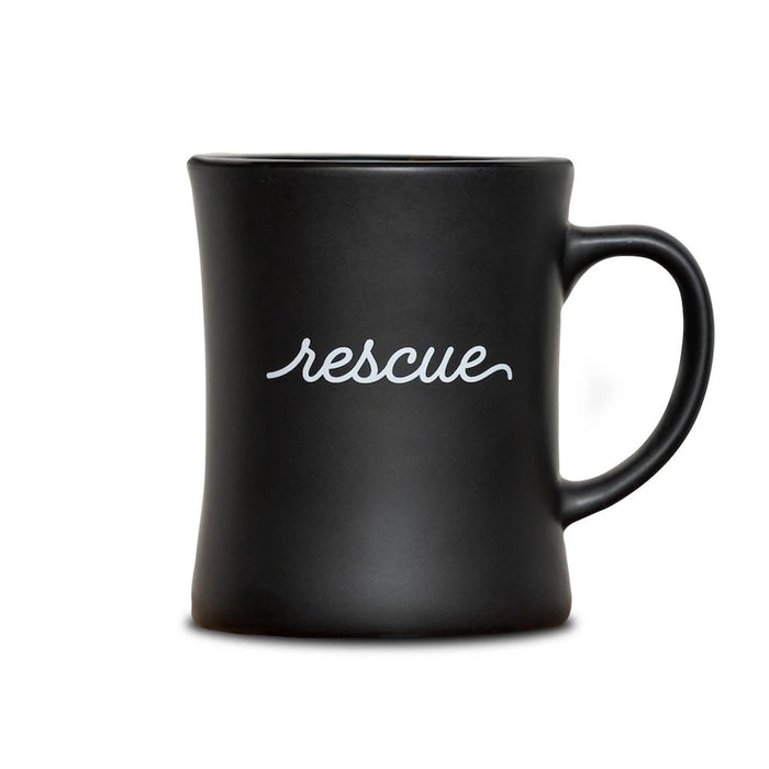 Matte Black Rescue Diner Mug