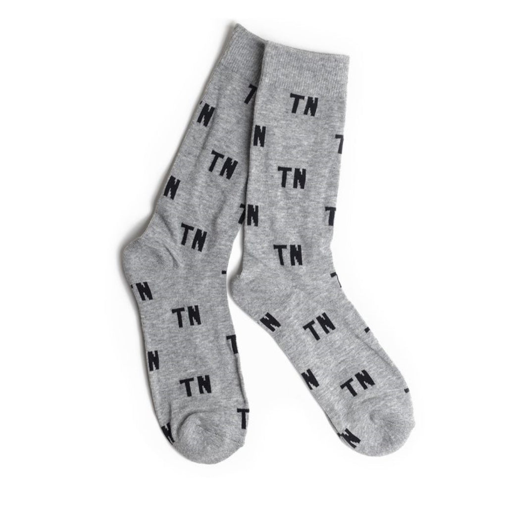 TN Letter Socks - Grey