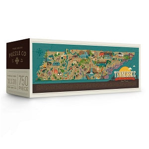 Tennessee Map Panoramic Puzzle