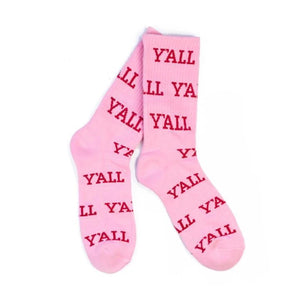 Y'All Pink Socks