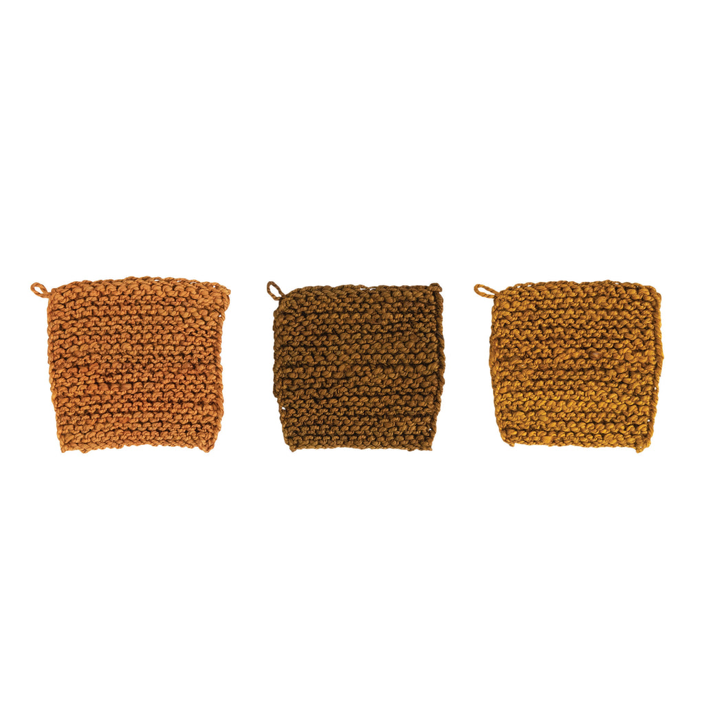 8" Jute Potholders