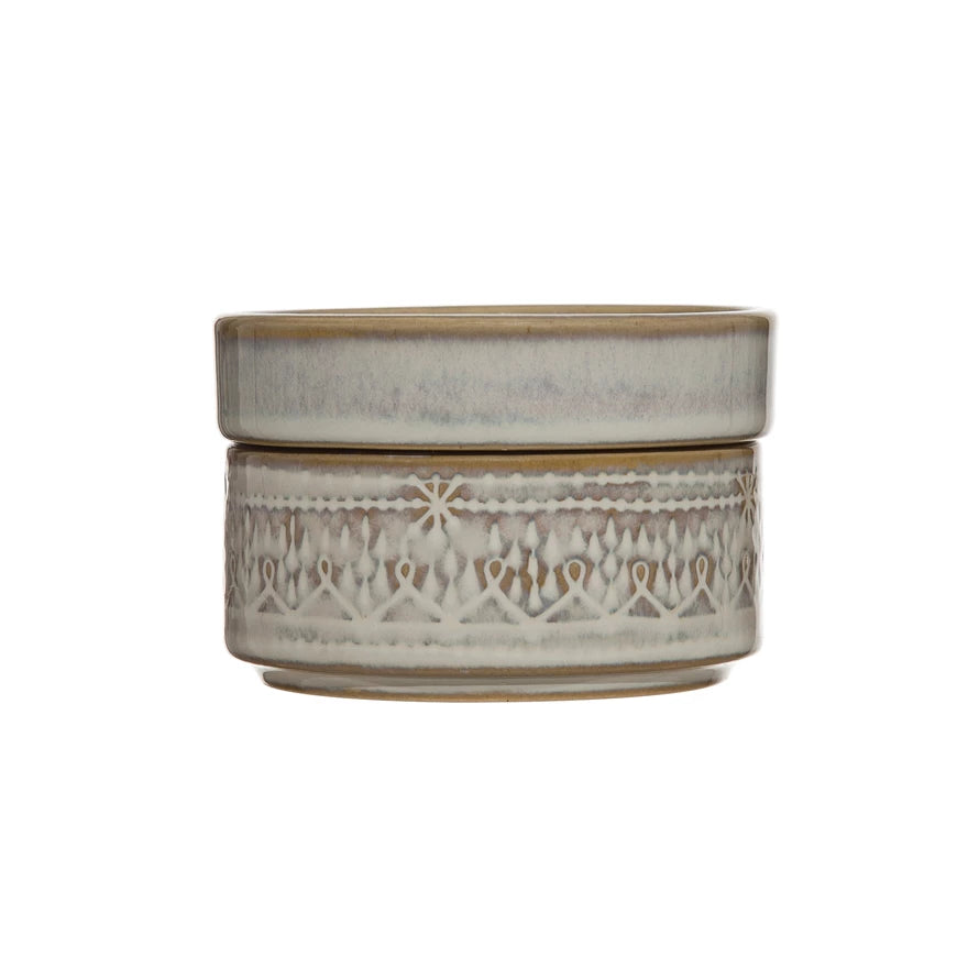 Stoneware Stackable Container