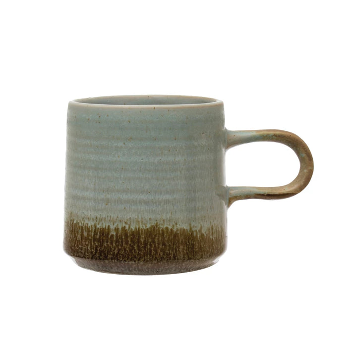 Blue & Brown Stoneware Mug