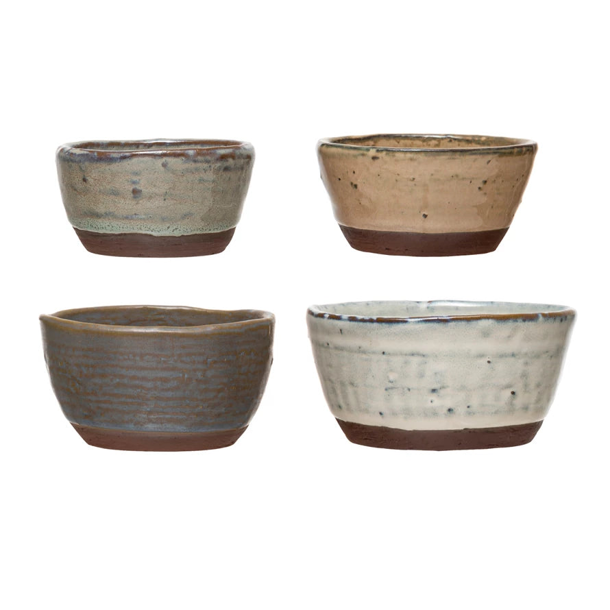 Stoneware Nesting Bows-Set of 4