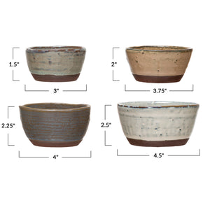 Stoneware Nesting Bows-Set of 4