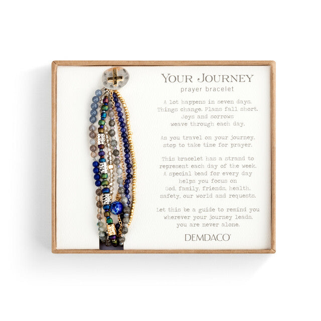 Your Journey Prayer Bracelet - Indigo