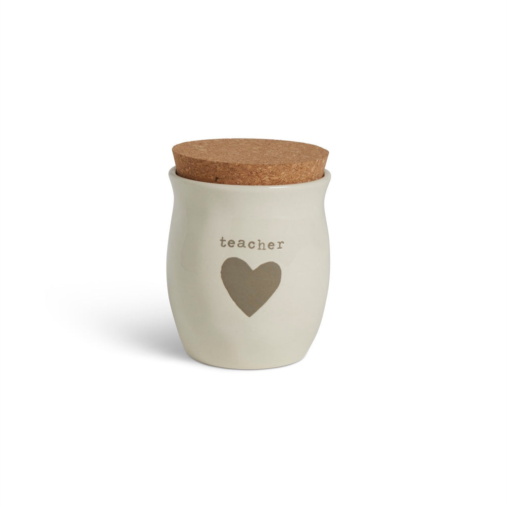 Teacher Heart Small Candle
