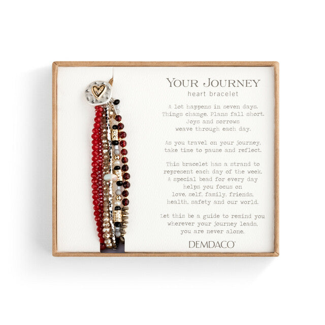 DISC-Your Journey Love Bracelet - Garnet