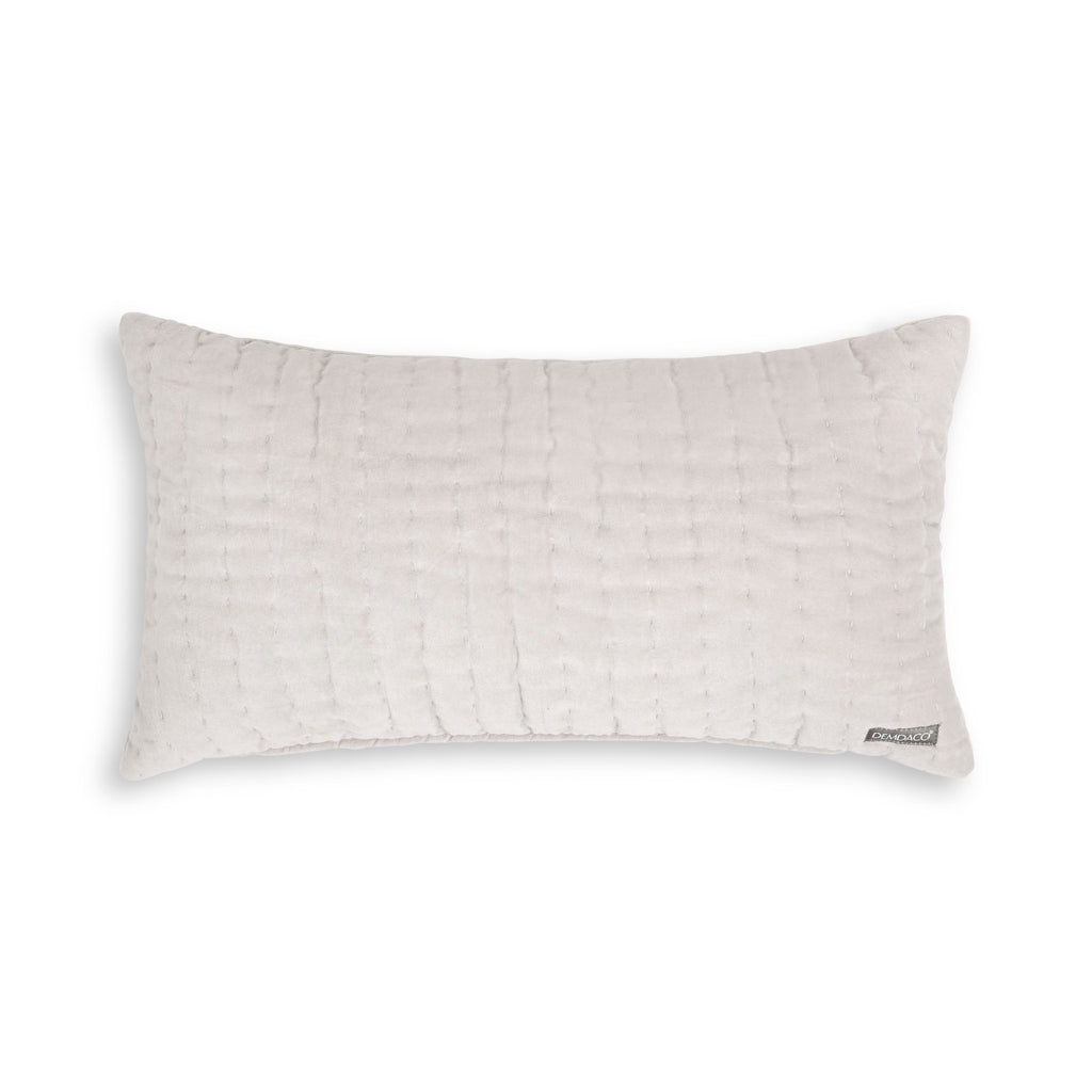 Velvet Lumbar Pillow - Beige