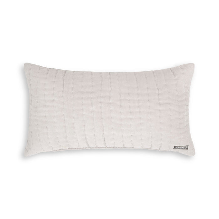Velvet Lumbar Pillow - Beige